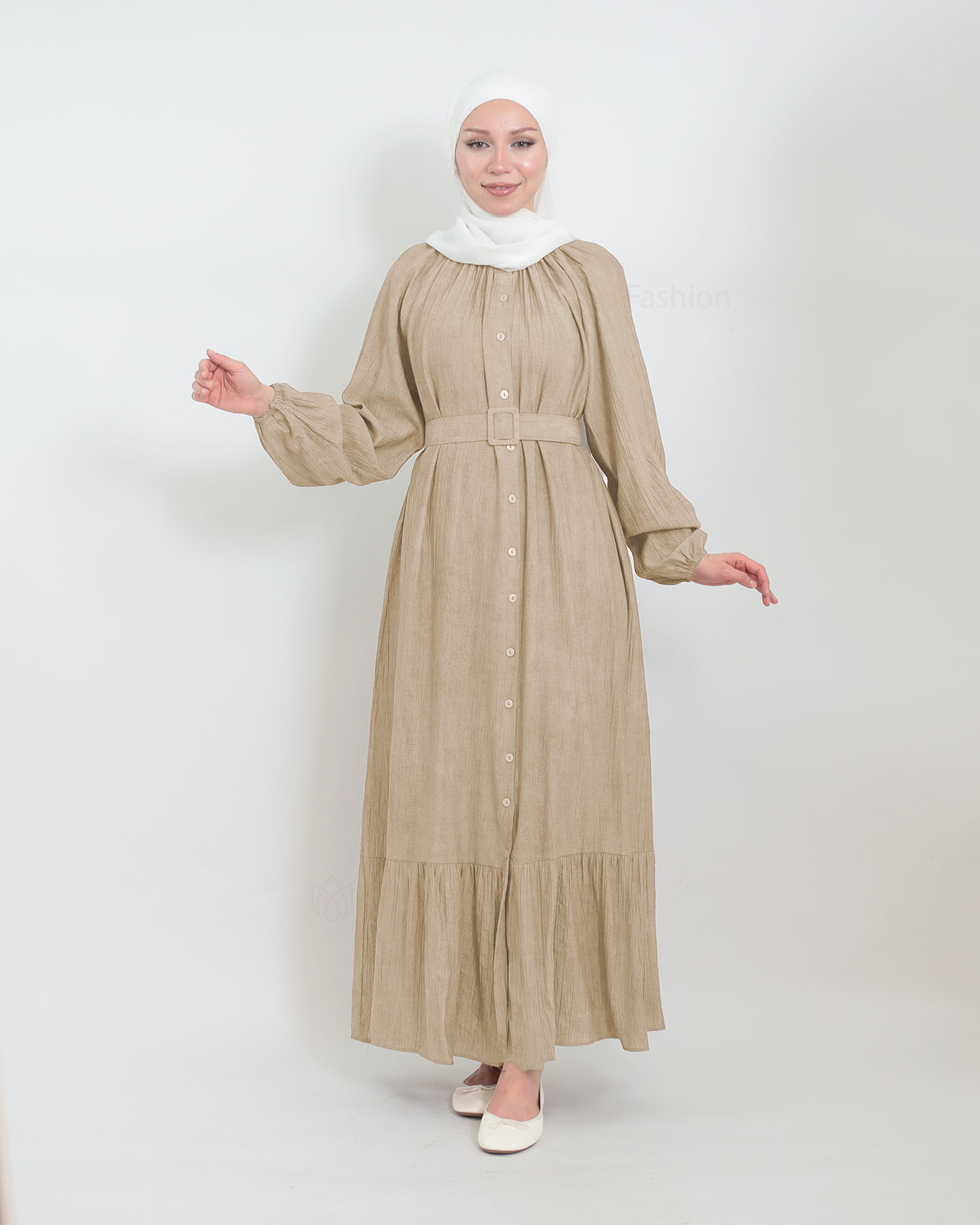 Maxi dress - Nude Beige