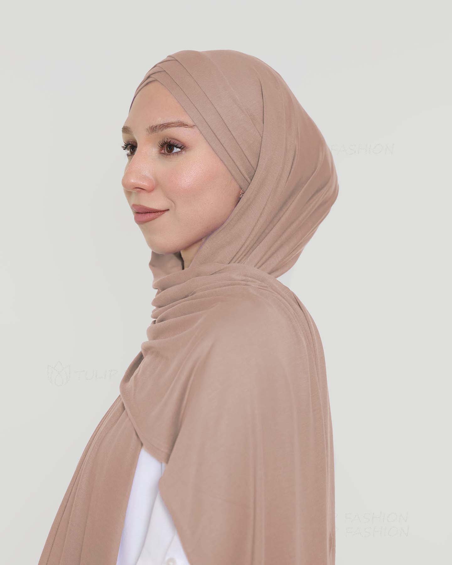 Hijab - Instant Jersey Cross - Hassel Brun - 2