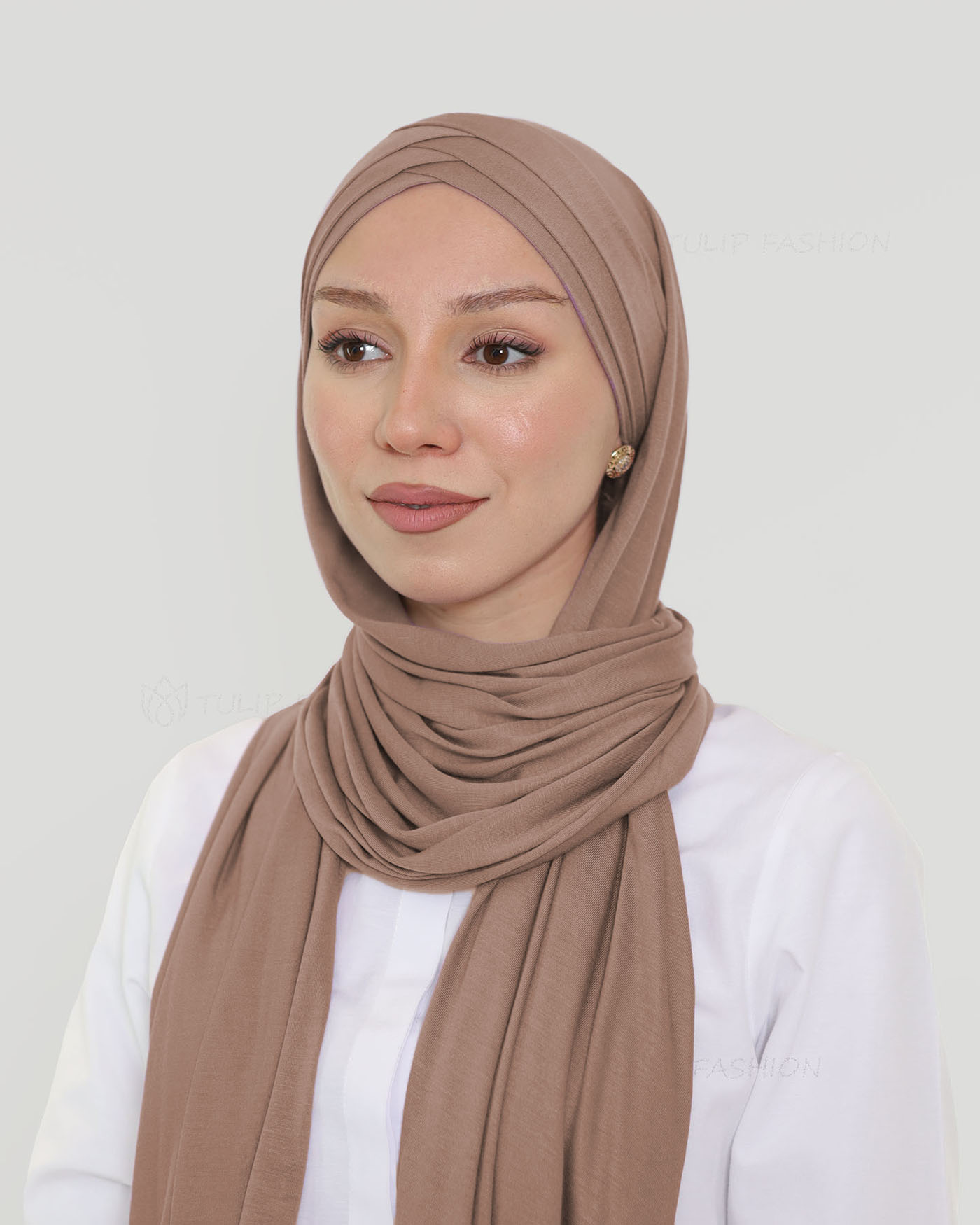 Hijab - Instant Jersey Cross - Hazel Brown