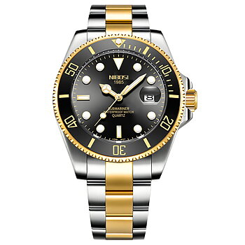 Nibosi Nepture Steel Gold Black