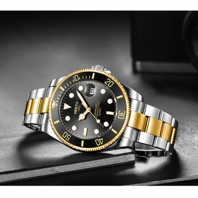 Nibosi Nepture Steel Gold Black - 6