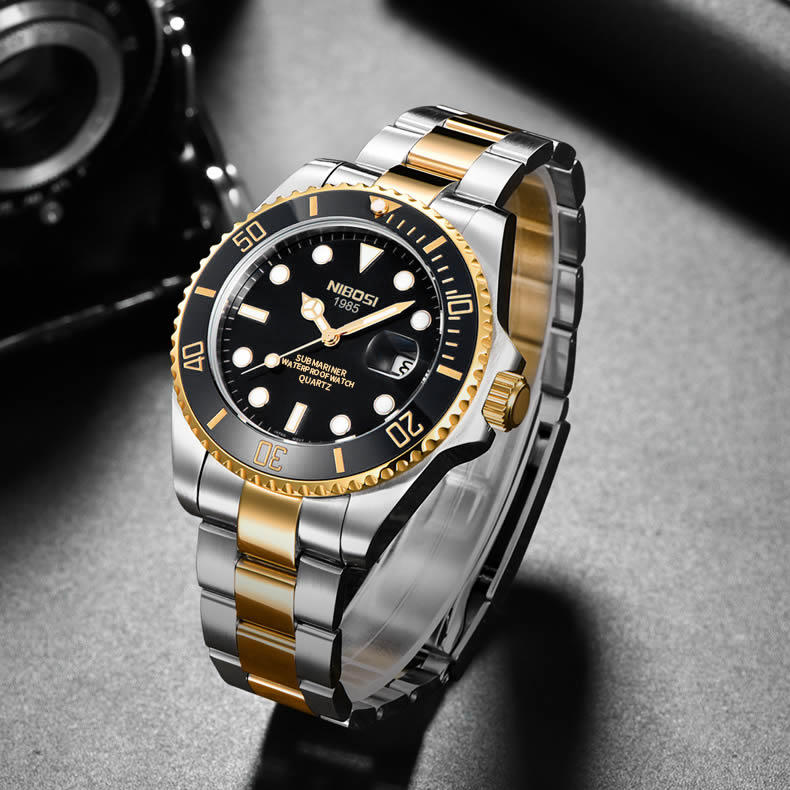 Nibosi Nepture Steel Gold Black - 3