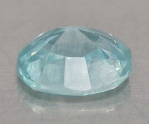 Preciosa piedra preciosa de circón azul suelto natural de corte ovalado de 0,53 ct - 2