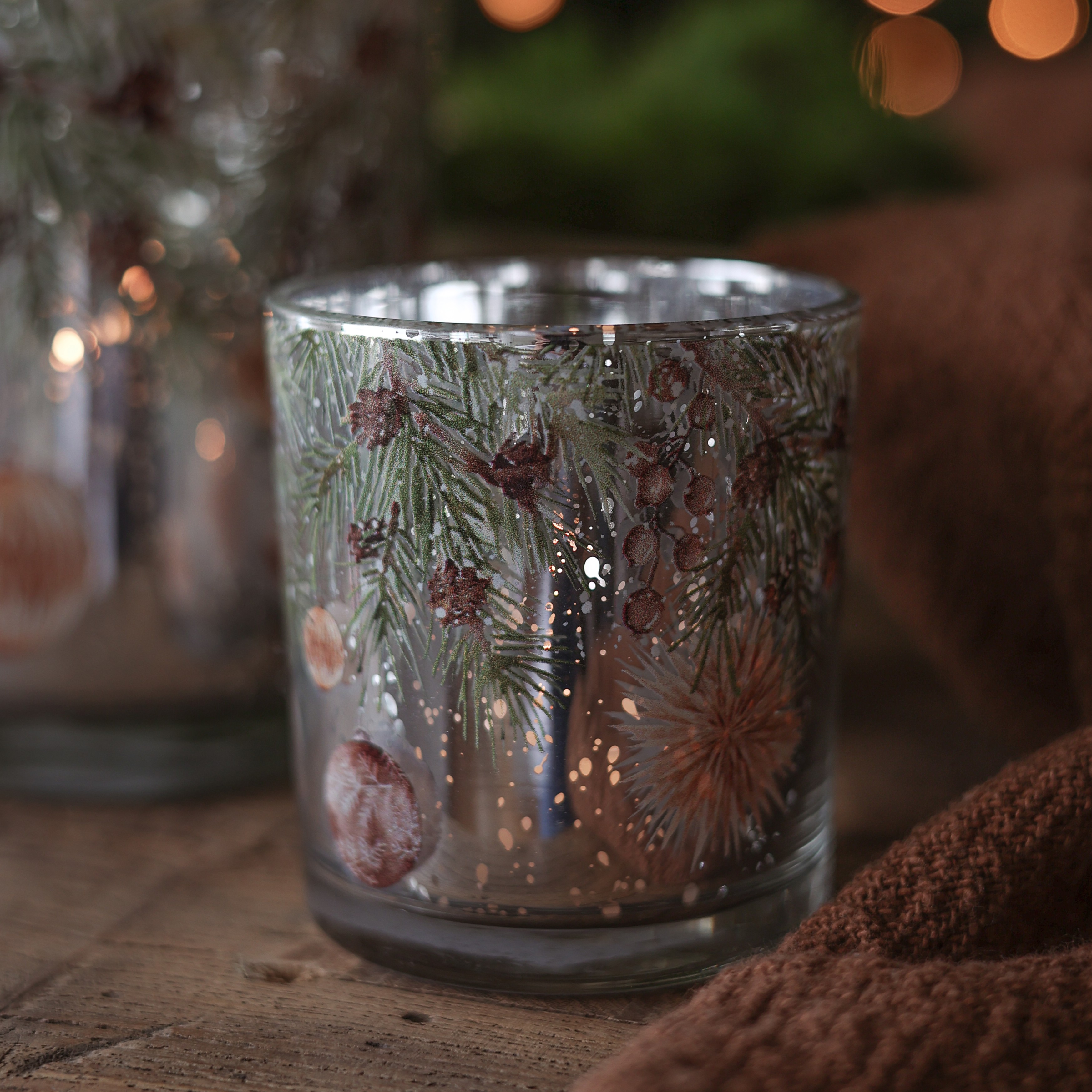 Ljuslykta "Christmas Ornaments" - Liten