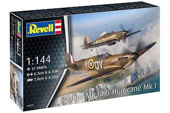 Supermarine Spitfire MK.IA & Hawker Hurricane MK.I 1/144