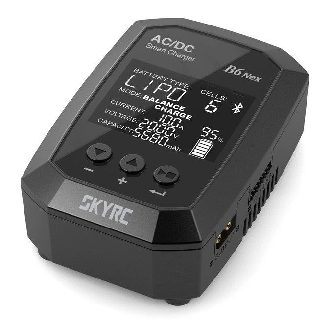 SkyRC B6 Nex Laddare LiPo/LiFe/LiHV 1-6S,NiMH 50W 240AC*