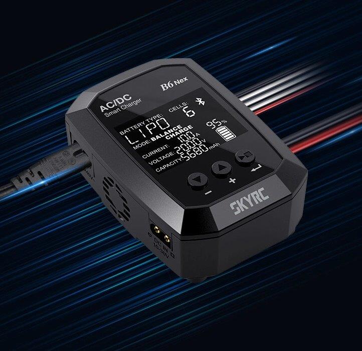 SkyRC B6 Nex Laddare LiPo/LiFe/LiHV 1-6S,NiMH 50W 240AC* - 6