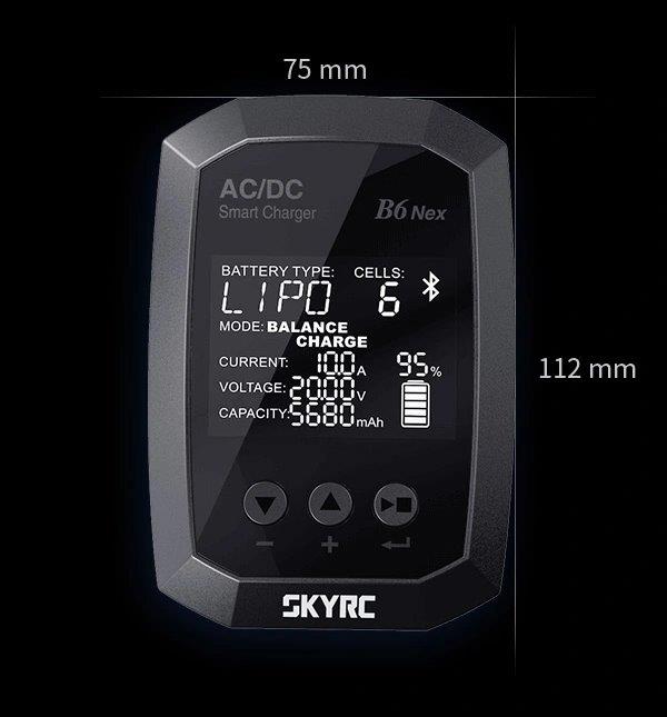 SkyRC B6 Nex Laddare LiPo/LiFe/LiHV 1-6S,NiMH 50W 240AC* - 5