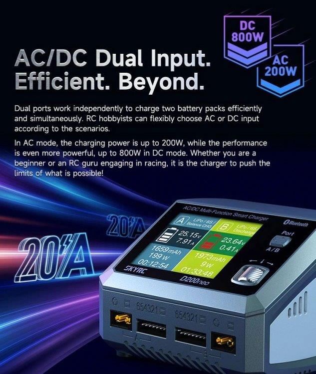 SkyRC D200neo Laddare AC/DC 30-35A 1-6S - 4
