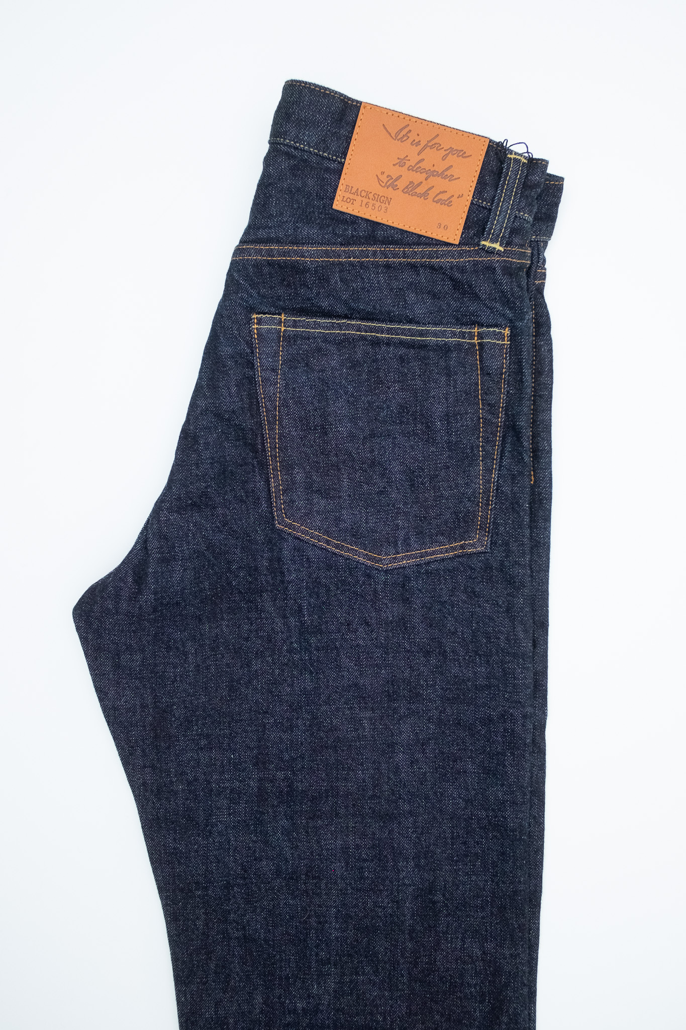 Black Sign - 14 oz BS Denim Standard Pants - 8