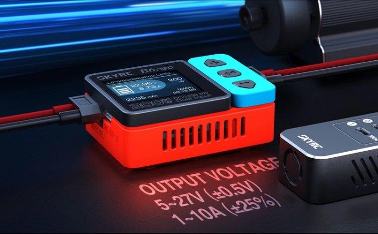 SkyRC B6neo DC Laddare Input 10-28volt, 12A Röd/Blå - 3