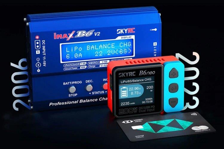 SkyRC B6neo DC Laddare Input 10-28volt, 12A Svart/Grå - 5