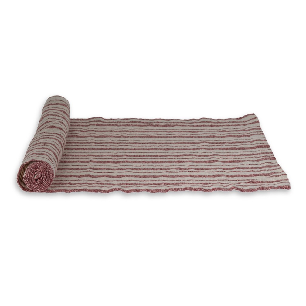 Löpare Karlelund 120x35 cm - Natur/Röd - 3