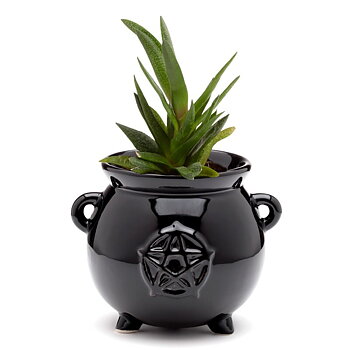 Pentagram Cauldron / Kittel / Kruka i  Keramik