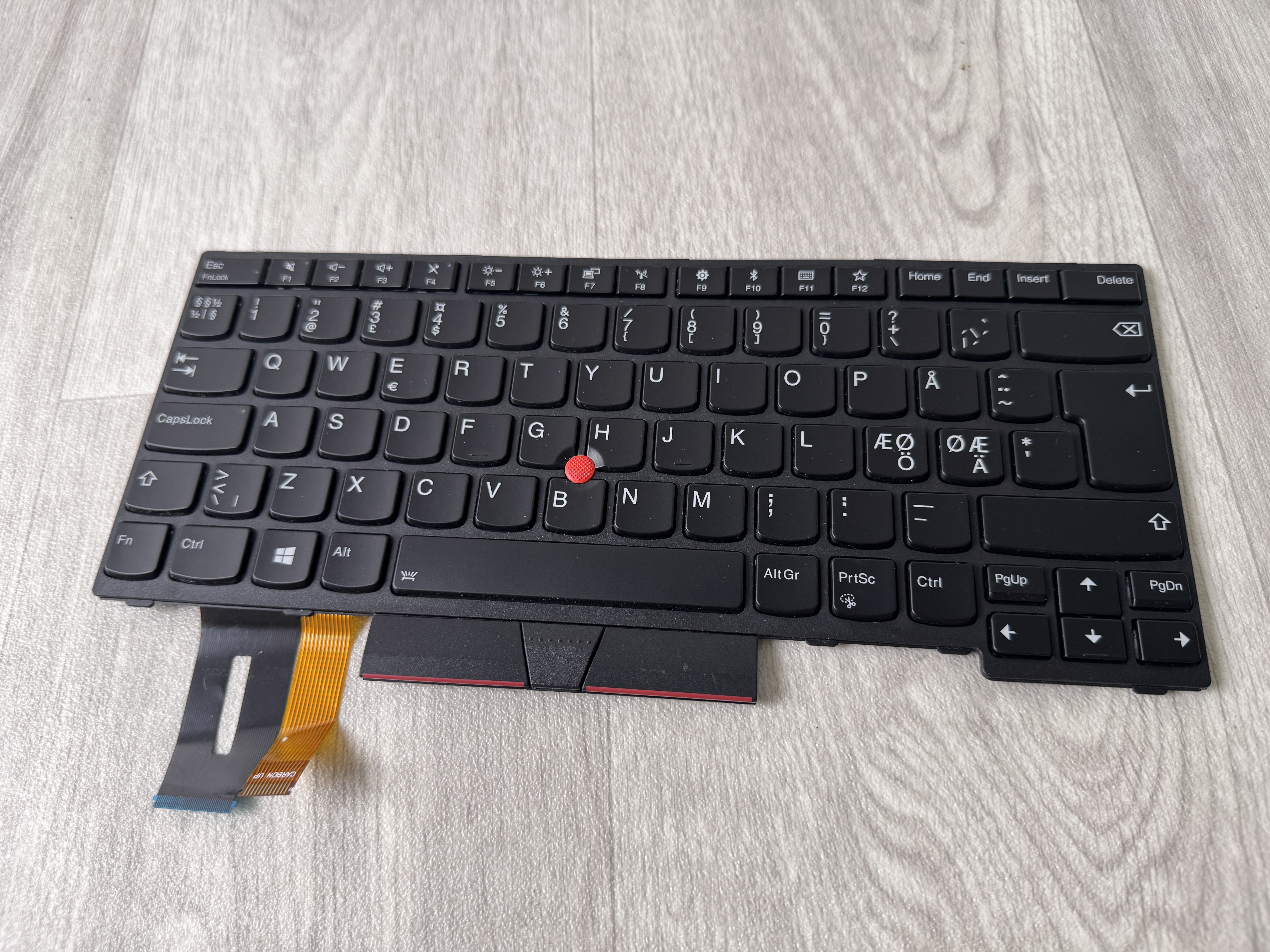 Original Lenovo Thinkpad E480 E490 L380 L390 L480 T480s T490 P43S Tangentbord Keyboard FRU 01YP399
