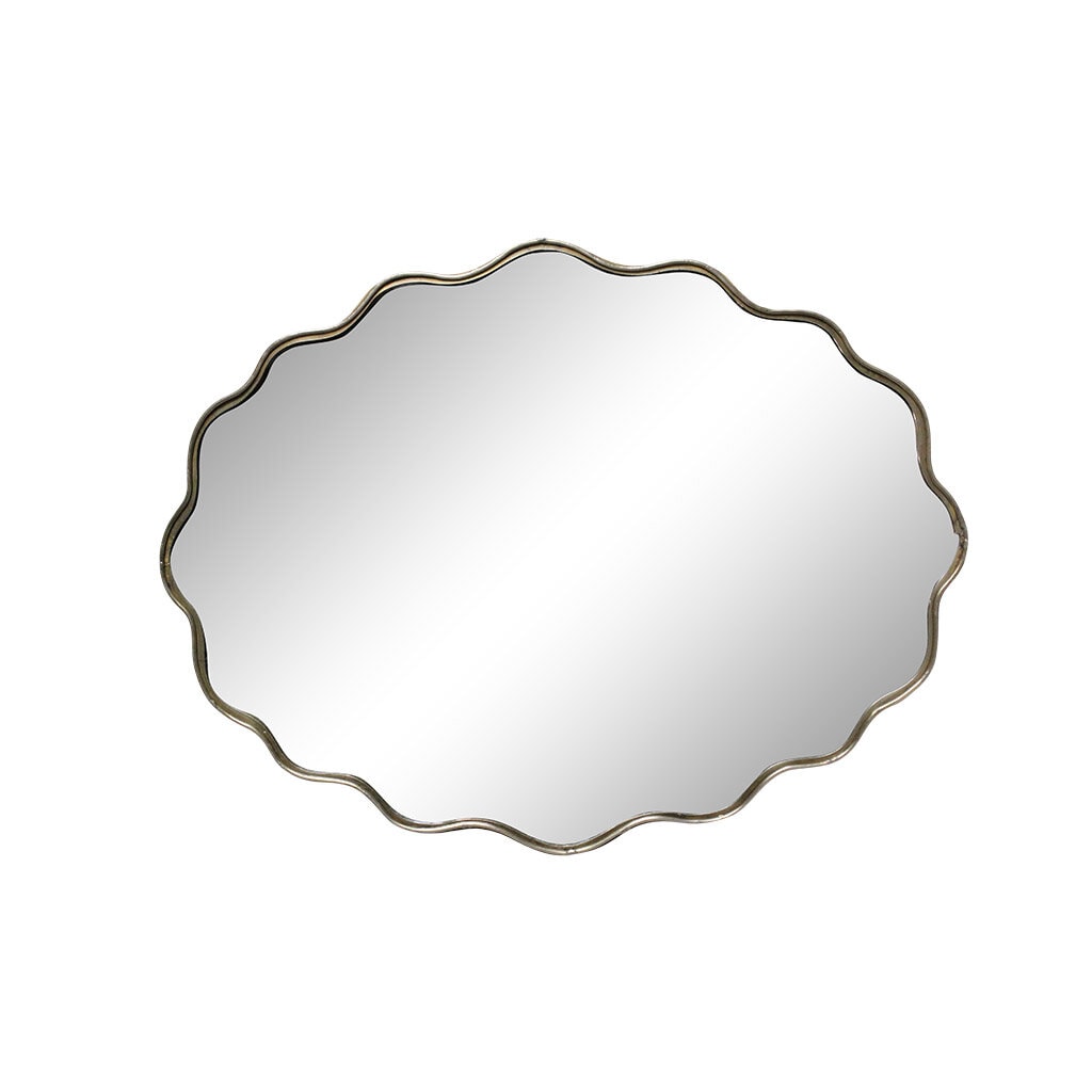 Mirror - Wall Mirror - Antique Brass - 51x39 cm - 3