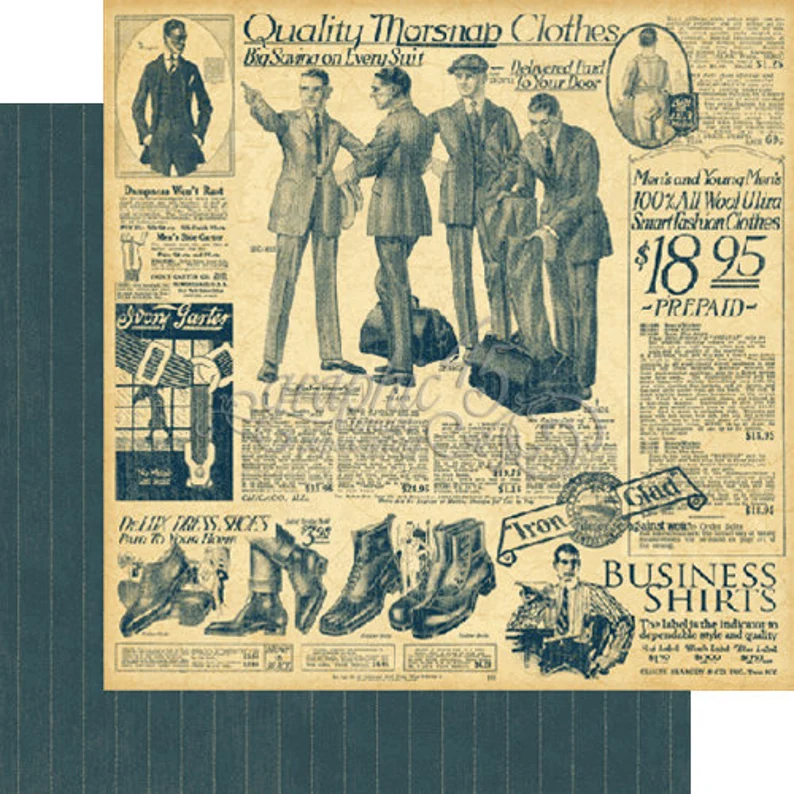 Graphic 45 A Proper Gentleman Collection -Dressed to the Nines