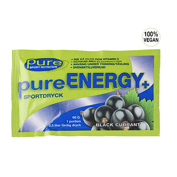 Pure ENERGY+ Black Currant Portionspåse