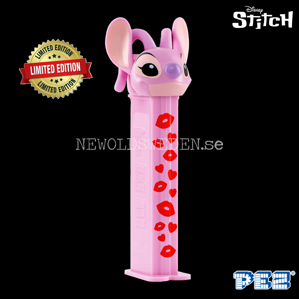 PEZ Dispenser ANGEL VALENTINE'S DAY LIMITED EDITION + Candy - Disney Stitch - PE17