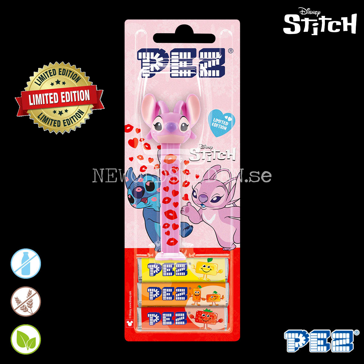 PEZ Dispenser ANGEL VALENTINE'S DAY LIMITED EDITION + Candy - Disney Stitch - PE17 - 3