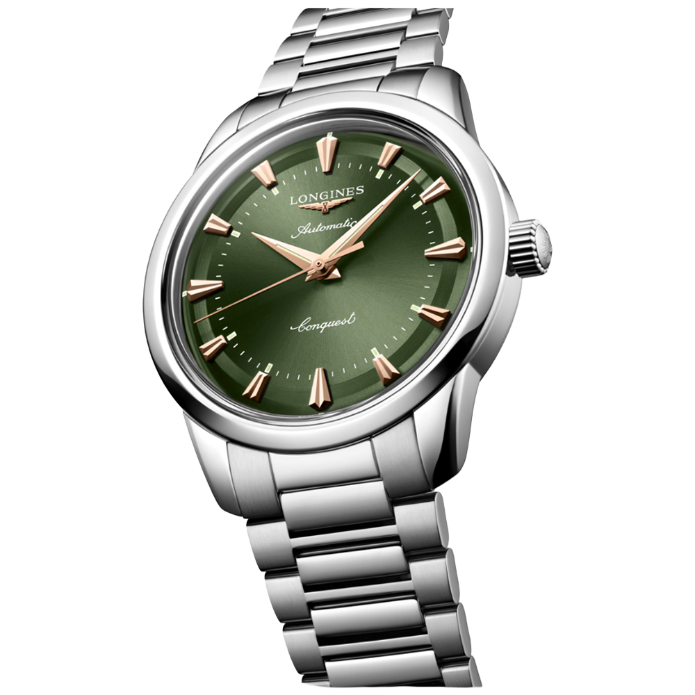 L1.650.4.02.6 Longines Conquest Heritage grön 40