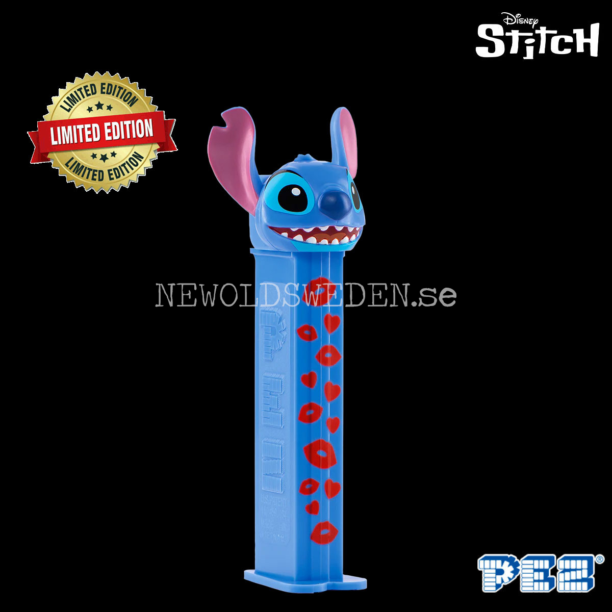 PEZ Dispenser STITCH VALENTINE'S DAY LIMITED EDITION + Candy - Disney Stitch - PE17