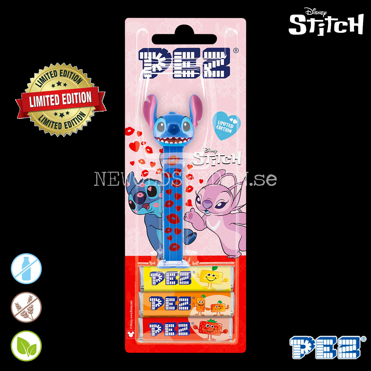 PEZ Dispenser STITCH VALENTINE'S DAY LIMITED EDITION + Candy - Disney Stitch - PE17 - 5