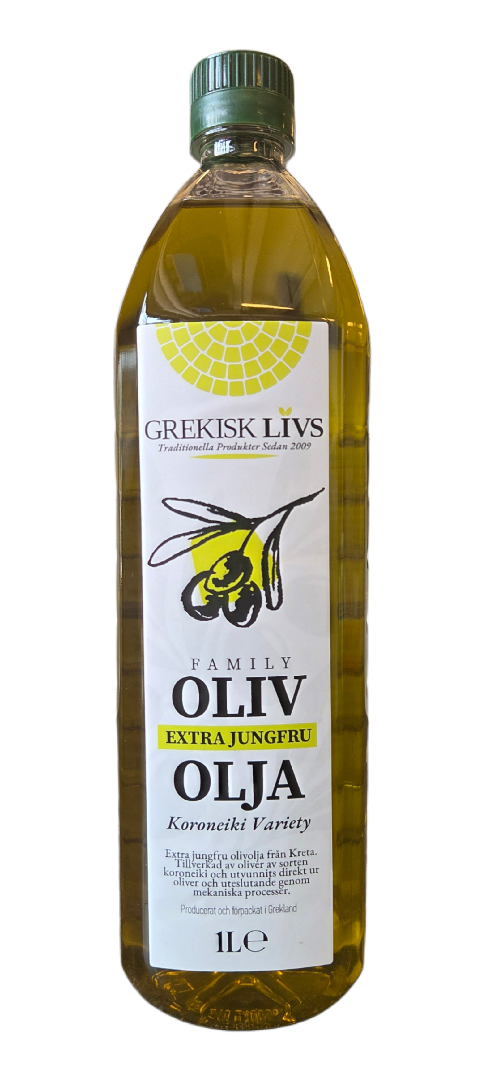 Olivolja Extra Jungfru - Grekisk Livs Family från Kreta - 1 Liter