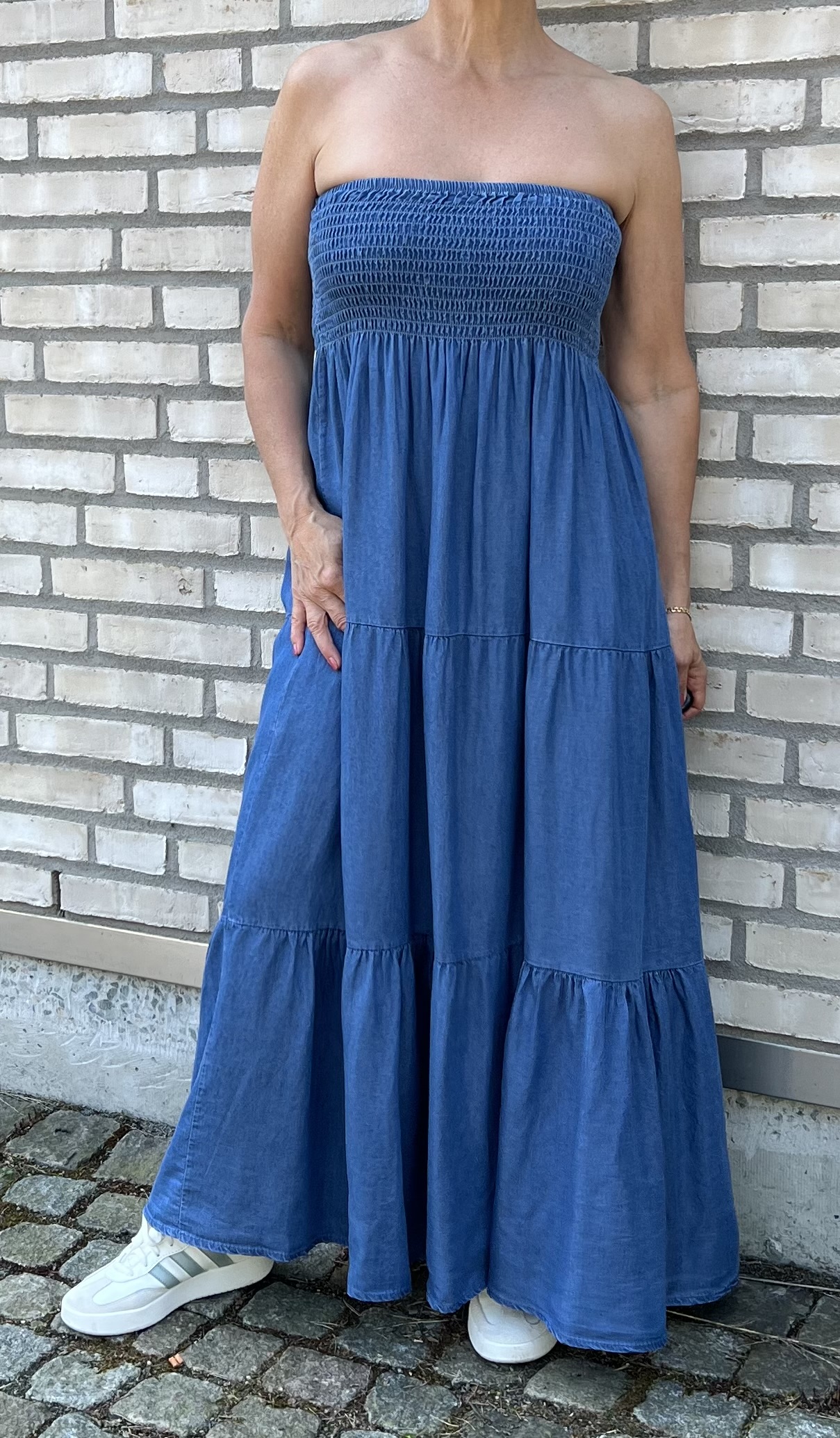Cosy House Kjol Alice Maxi Jeans Mörk