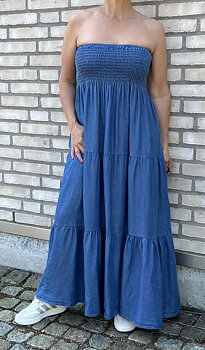 Cosy House Kjol Alice Maxi Jeans Mörk