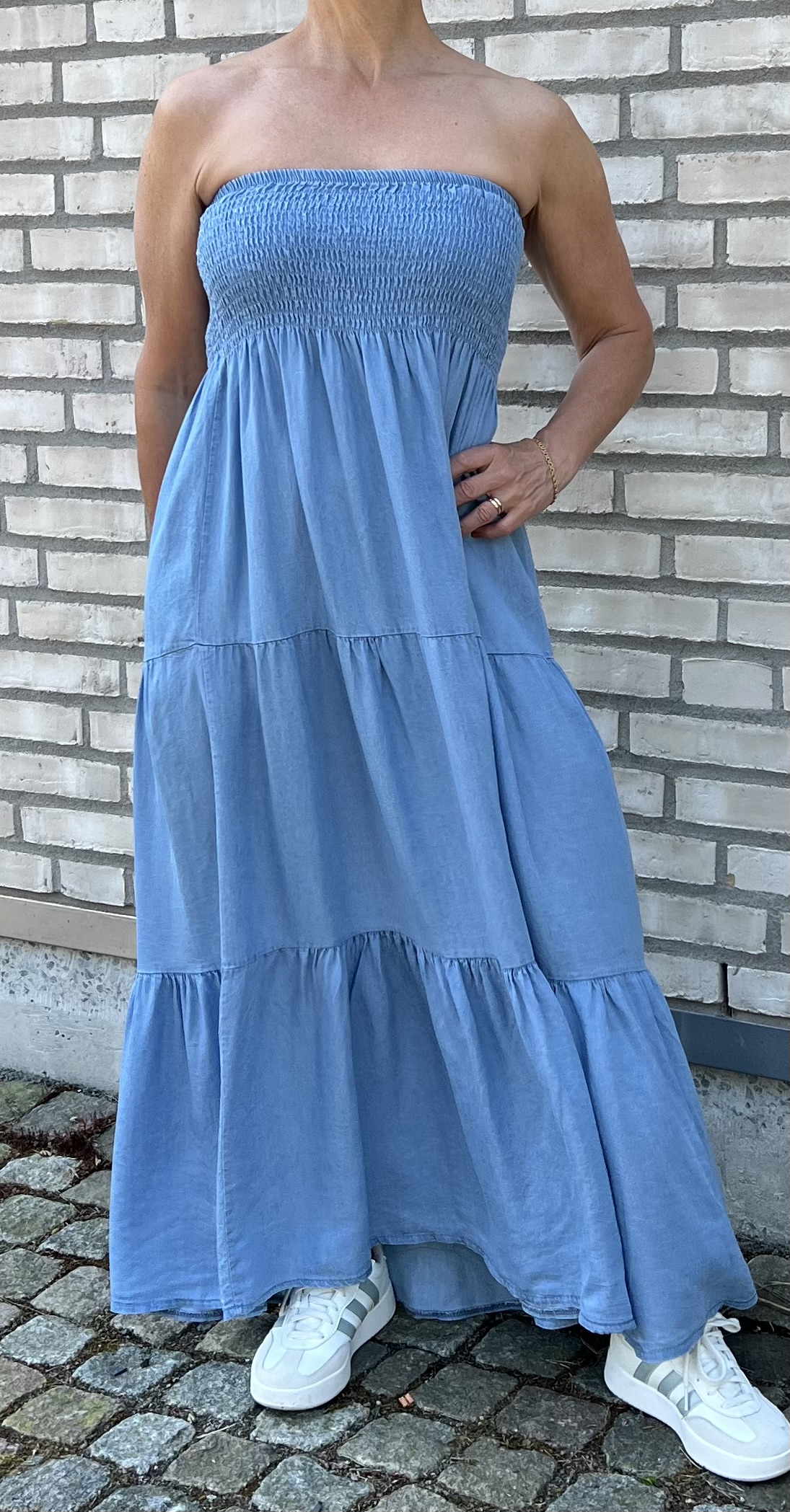 Cosy House Kjol Alice Maxi Jeans Ljus - 4
