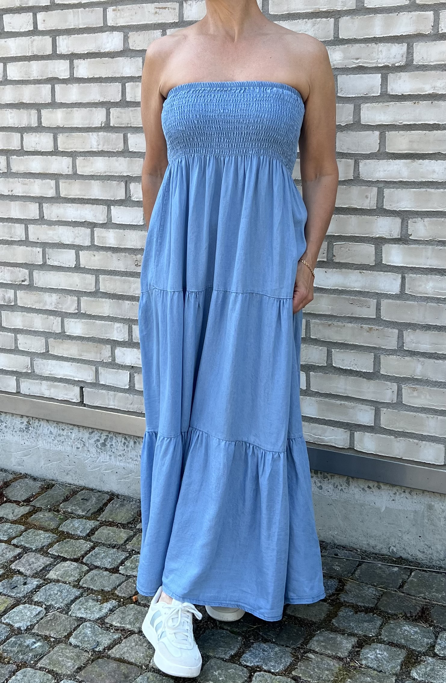 Cosy House Kjol Alice Maxi Jeans Ljus