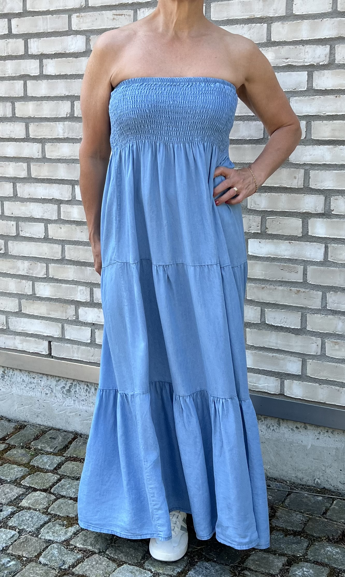 Cosy House Kjol Alice Maxi Jeans Ljus - 3