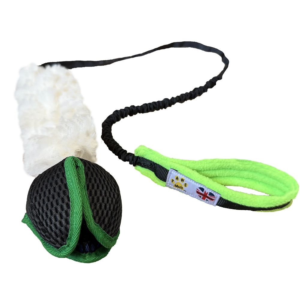 PawsPocket lotus ball with sheep and long elastic handle