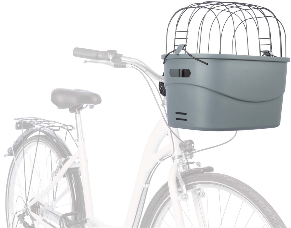 Trixie Fahrradkorb vorne 42 × 39 × 30 cm – Grau