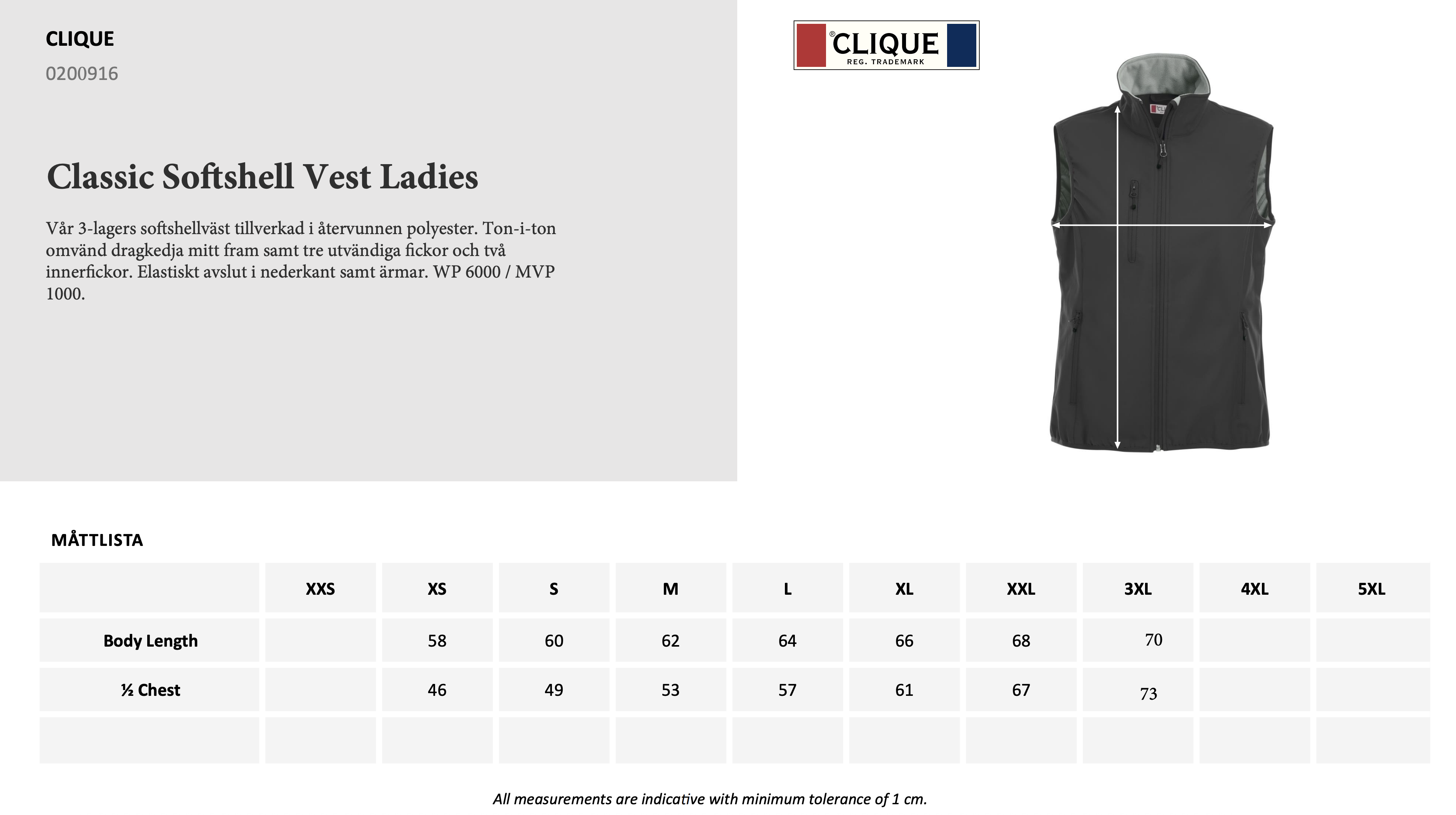 Classic Softshell Vest Herr/Dam - 3