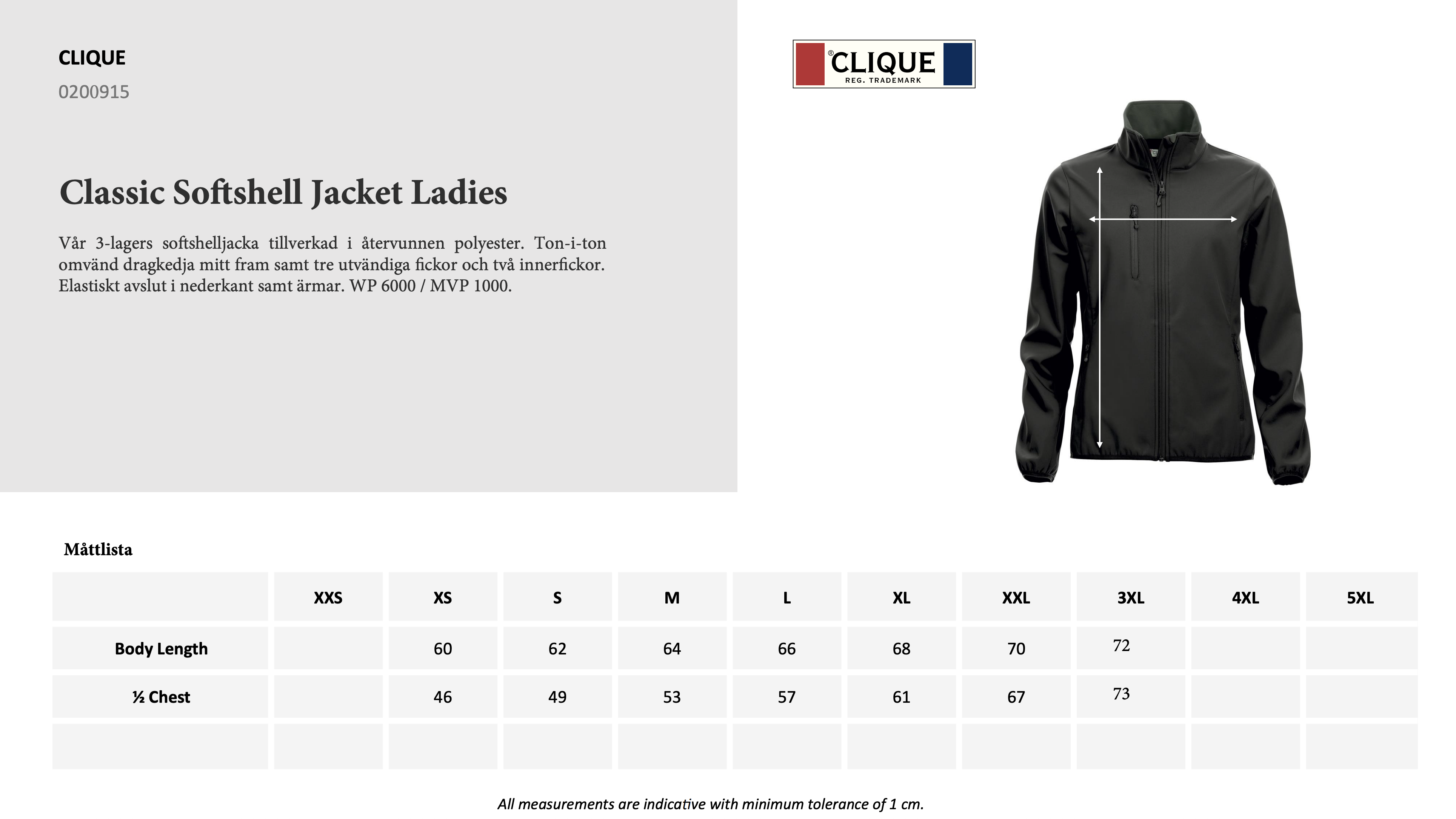Classic Softshell Jacket Herr/Dam - 6