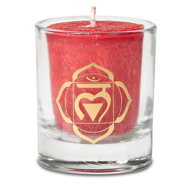 Fairtrade Chakra doftljus - Chakra 1: Muladhara - Red