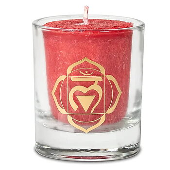 Fairtrade Chakra doftljus - Chakra 1: Muladhara - Red