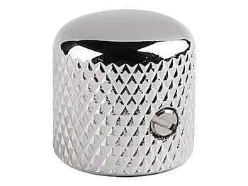 Boston dome knob med skruv - Chrome
