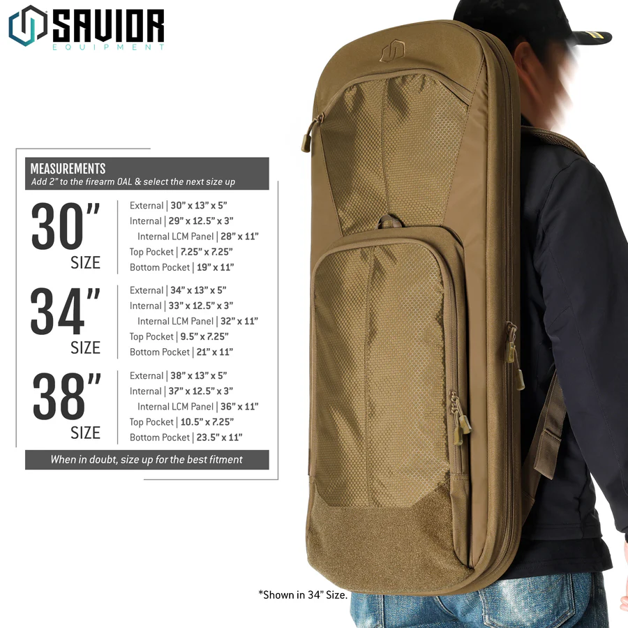 Savior Equipment Specialist Covert 38" Single Rifle Case - FDE 6