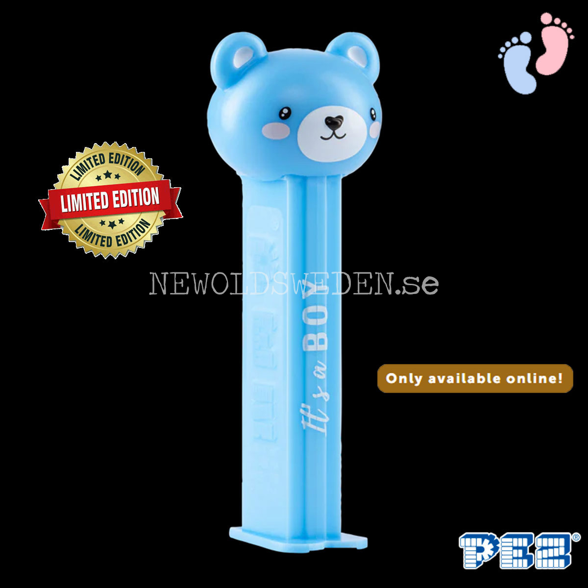 PEZ Dispenser IT'S A BOY - LIMITED EDITION + Candy - Hello little one - PE25
