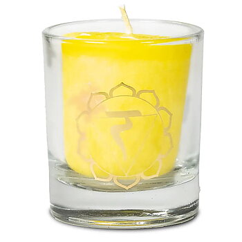 Fairtrade Chakra doftljus   - Chakra 3: Manipura - Gul