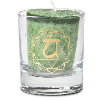 Fairtrade Chakra doftljus   - Chakra 4: Anahata, Grön
