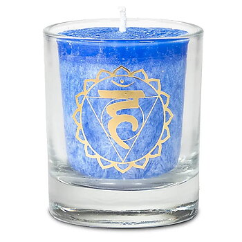 Fairtrade Chakra doftljus  - Chakra 5: Vishudda - Blue
