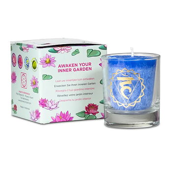 Fairtrade Chakra doftljus  - Chakra 5: Vishudda - Blue