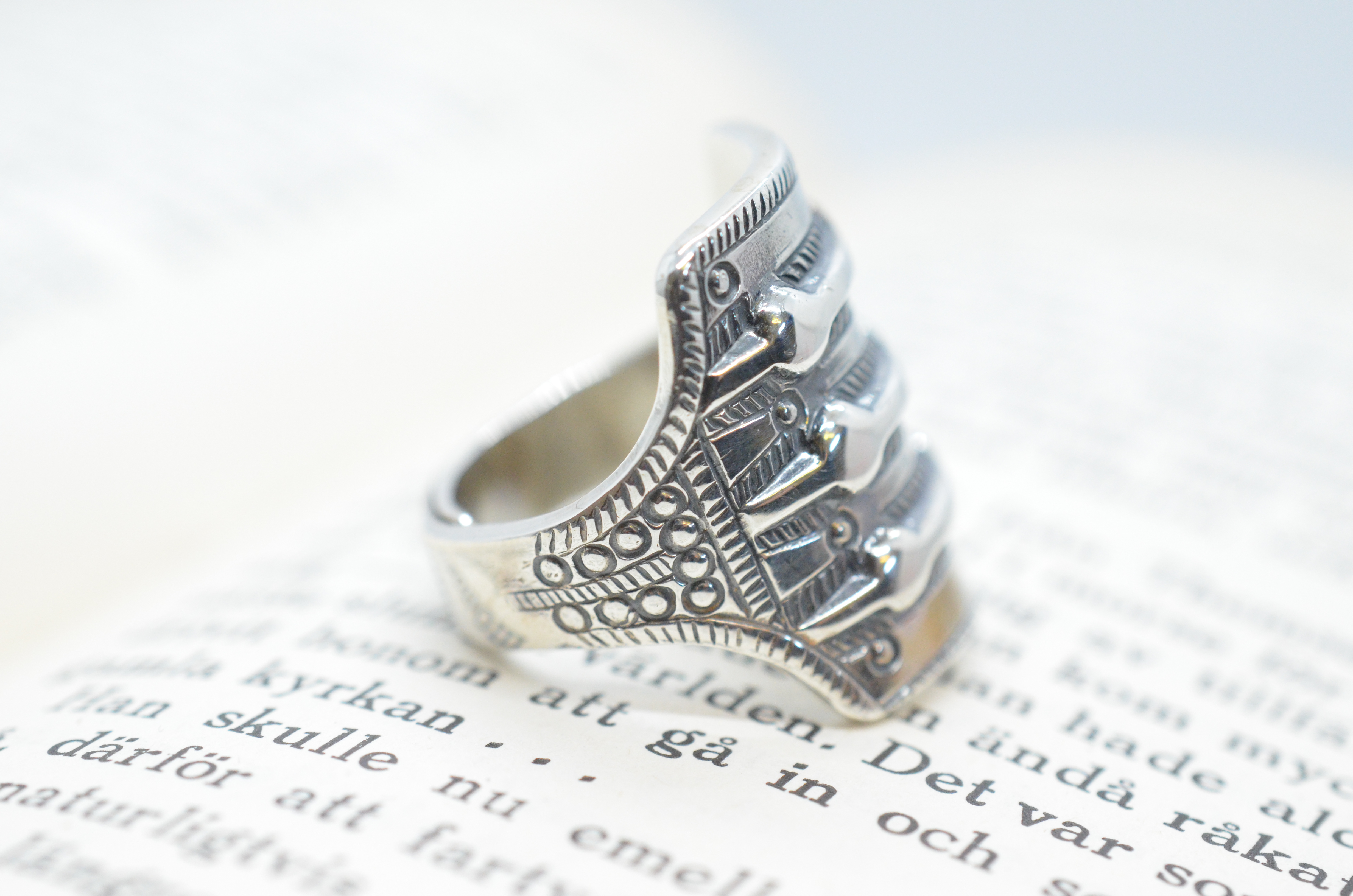 Vintage David Andersen "Saga" silver ring - 3