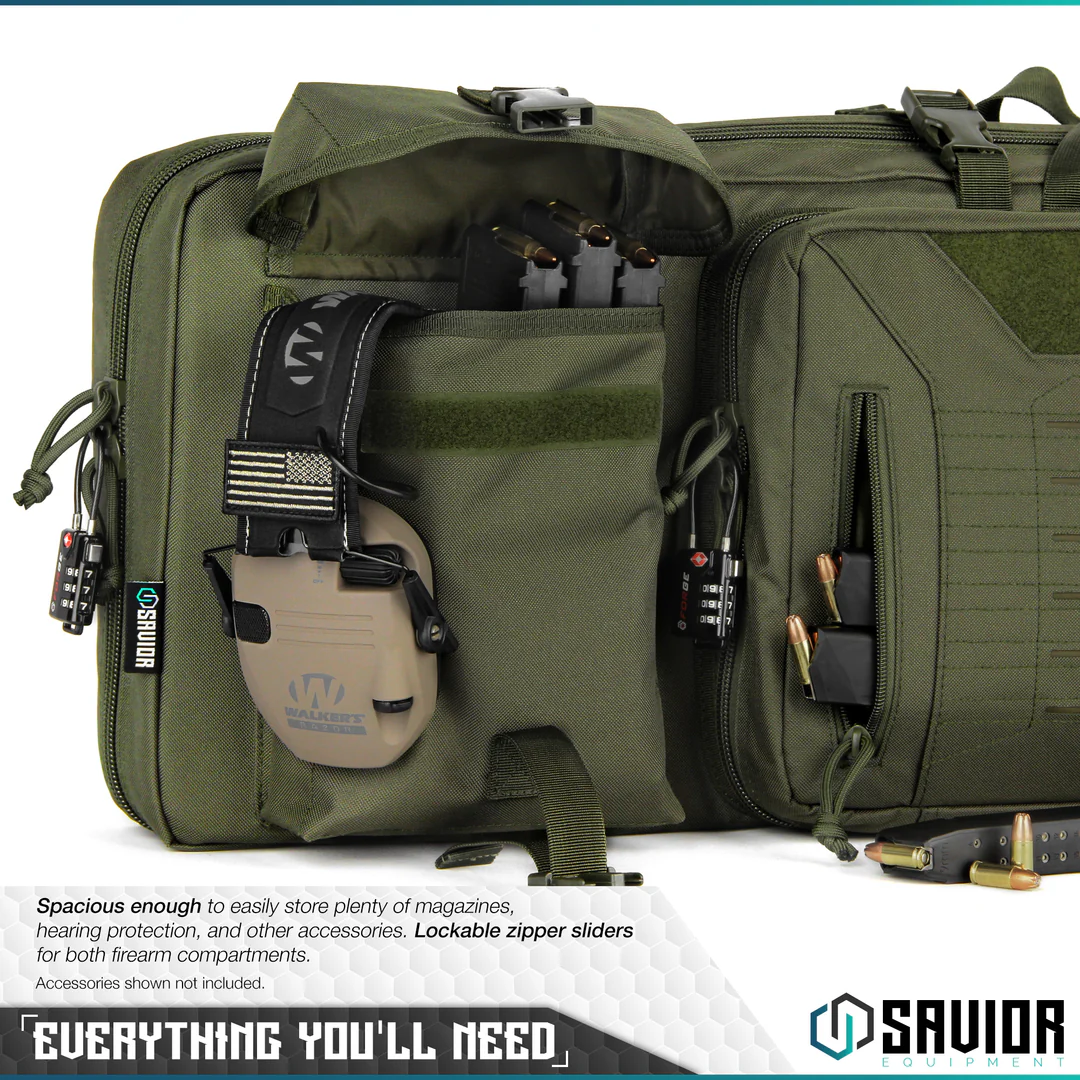 Savior Equipment Urban Warfare 46 Double Rifle Case - OD Green 5