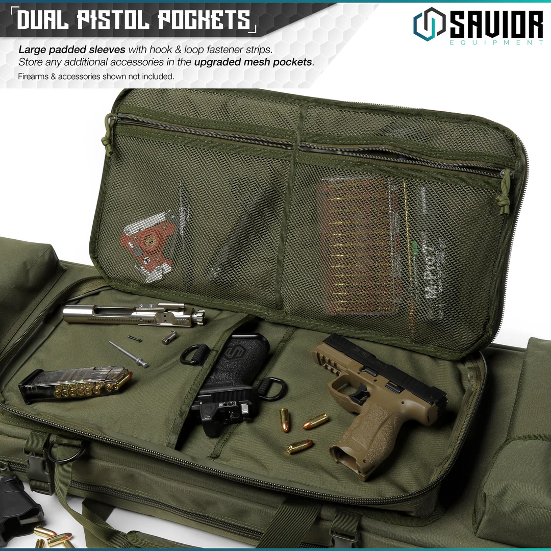 Savior Equipment Urban Warfare 46 Double Rifle Case - OD Green 4