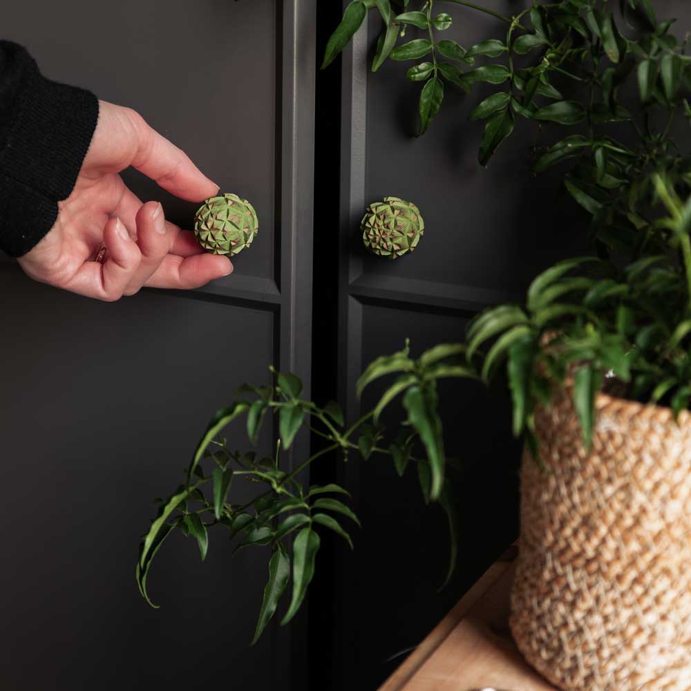 Bouton de meuble – Artichaut, Vert